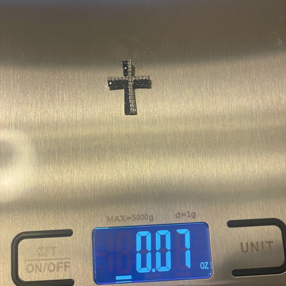 New 14K White Gold Blue Sapphire & Diamonique - Picture 6 of 7